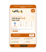 Fish & Beans Fresh Dog Food | Zero Preservatives